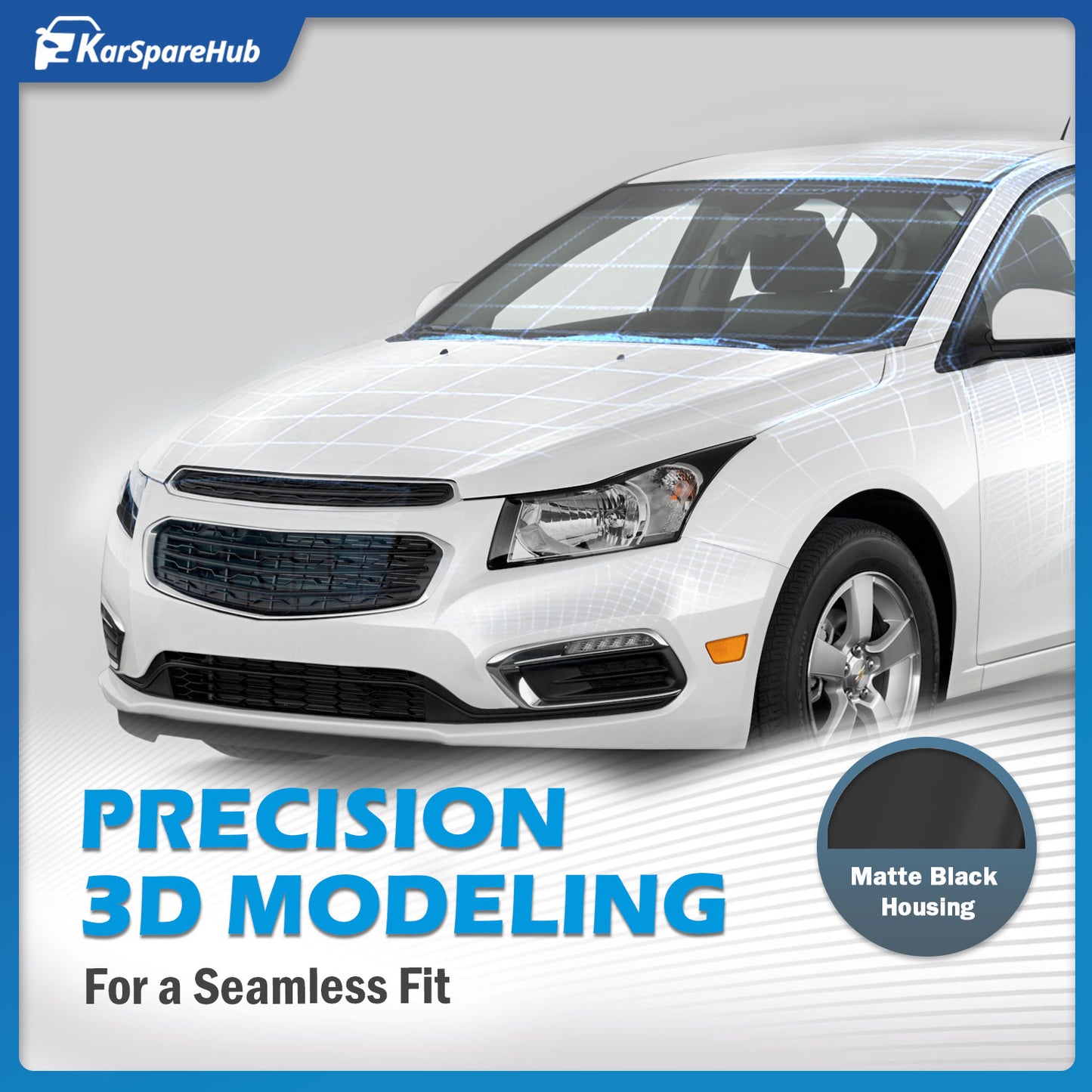 For 2011-2015 Chevy Cruze Diesel/2015 Cruze L, for 11-15 Cruze/16 Limited Headlights(Black Housing)