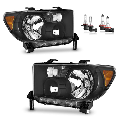 KarSpareHub Headlights Assembly Compatible with 2007-2013 Toyota Tundra