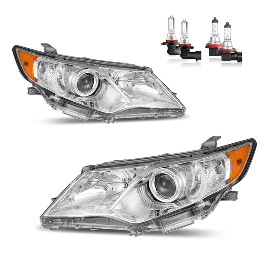 For 2012 2013 2014 Toyota Camry Headlights(Black)