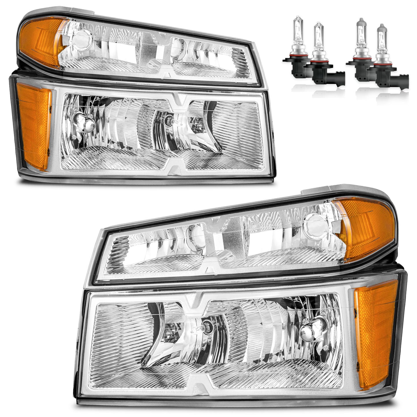 For 2004-2012 Chevy Colorado/GMC Canyon, for 2006-2008 Isuzu I-Series Headlights(Chrome)