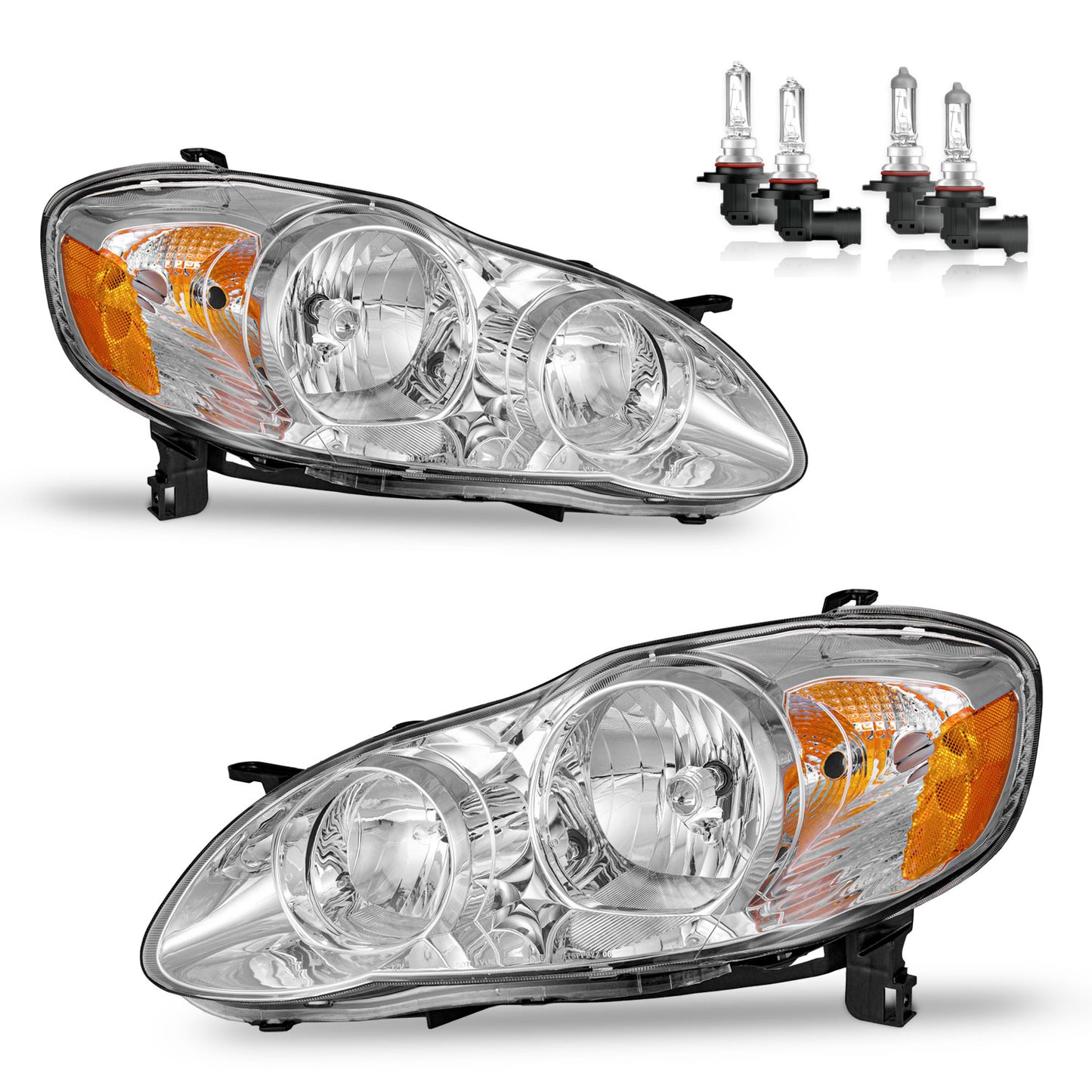 For 2003-2008 Toyota Corolla Headlights(Chrome)