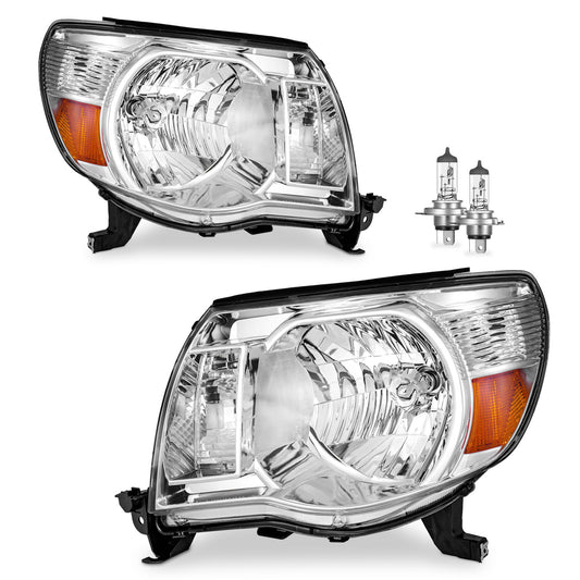 For 2005-2011 Toyota Tacoma Headlights(Chrome)