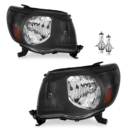 For 2005-2011 Toyota Tacoma Headlights(Black)